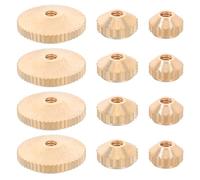 EXHUMKY 12Pcs Clock Hand Nut Assortment Clock Hand Retaining Nuts for Quartz Movement Wall Nut Replacement Fixing for Grandfather Mantel and Antique Repair