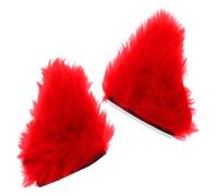 EXHUMKY 1pair Plush Cat Ears Helmet Accessory Detachable Motorcycle Helmet Decoration Fuzzy Ears Easy Installation for All Seasons