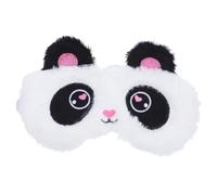 EXHUMKY 1Pc Adorable Plush Panda Eye Cover Cartoon Sleeping Mask for Comfortable Naps Soft Skin Friendly with Elastic Band for Travel and Sleep Washable Plush Eye