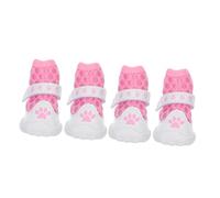 EXHUMKY 1set Breathable Mesh Dog Boots Paw Protectors for Dogs for Summer Outdoor Walking Hot Pavement Safety Lightweight Design for Active Play