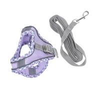 EXHUMKY 1set Cat and Leash Kit Reflective Vest for Small Dogs and Kittens Lightweight Escape Walking Accessories Easy to Put for Outdoor Activities