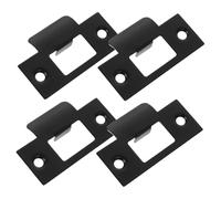 EXHUMKY 1set Door Strike Plates Reinforcement Latch Plates for Enhanced Security Compatible with Doors Durable Design for Improved Protection Against Break 4pcs