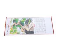 EXHUMKY 2025 Delicate Chinese Calendar Paper Wall Hanging Calendar with Hanging Rope Printing Easy Yearly Planner for Journal Use