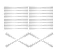 EXHUMKY 20pcs Clear Self-Adhesive Shelf Label Holders for Supermarket Price Tags Transparent Plastic Price Strip Channels for Retail Store Easy Updates Display