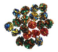 EXHUMKY 20pcs Crinkle for Cats Premium Metallic Teasing Toy Fun Indoor Exercise for Kittens Stimulates Curiosity and Relieves Stress Lightweight and Portable Cat