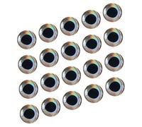 EXHUMKY 20pcs Epoxy Fishing Lure Eyes with Realistic Holographic Design Easy to Use Lure Beads for Enhanced Casting and Compatibility for All Skill Levels and Various Environments