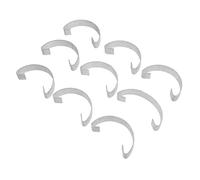 EXHUMKY 20Pcs Steel Cage Door Hooks for Chicken Coop Run Multi Purpose Fixed Clips for Pet Supplies Prevent Escape Easy Open Design Livestock Farm Use