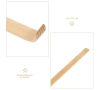 EXHUMKY 2pcs Bamboo Back Scratcher with Long Handle, Wooden Back Massagers for Men and Women, Portable Body Scratcher Stick for Home and Travel Relaxation