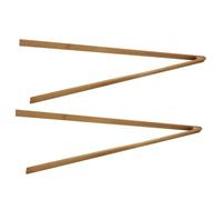 EXHUMKY 2pcs Bamboo Garbage Clamp Outdoor Litter Picker Grabber Tool 18.08x4.32x0.79in Lightweight Non-slip Trash Picker Upper Tool for Garden Cleanup