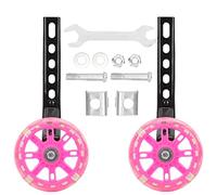 EXHUMKY 2pcs Bike Stabilizer Wheels for Bikes Luminous Auxiliary Support Wheels Easy Installation Safe Strong Design