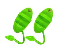 EXHUMKY 2pcs Bird Cage Holder Cuttlebone Stand Parrot Perch Multi-functional Food Tray for Parrots Abs Quick Assembly