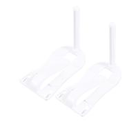 EXHUMKY 2pcs Bird Fruit Vegetable Clamps Multi-functional Ink Bone Food Holder Cage Clip for Parrots and Parakeets Small Animal Food Supplies