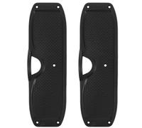 EXHUMKY 2pcs Black Plastic Motor Mounting Plates for Inflatable Boats Kayaks Canoes - Heavy-Duty Engine Bracket Transom Support for Outboard Motors Stable Accessories