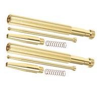 EXHUMKY 2pcs Brass Elastic Ear Point Probe with Built-in Spring Body Acupressure Pen for Therapy Suitable for Acupuncture and Reflexology