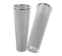 EXHUMKY 2pcs Cold Brew Coffee Filter for Wide Mouth Mason Jar 304 Stainless Steel Mesh Infuser Reusable Cold Press Coffee Maker Accessory 8x15cm Cone-Shaped Steeper