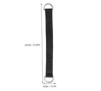 EXHUMKY 2pcs Fitness Hanging Belts with Rings Exercise Grips Training Straps for Gymnastic Rings Multi-functional Strength Workout Aid Portable and Lightweight Black