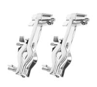EXHUMKY 2pcs Jazz Drum Extension Stand Drum Stand Accessories Display Rack Silver
