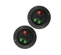 EXHUMKY 2PCS Loudspeaker Connector Binding Post Terminal Replacement with Positive Negative Indicators Plastic Sound Equipment Accessory Way Speaker Box Wiring
