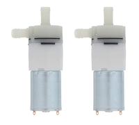 EXHUMKY 2pcs Miniature Vacuum Pump Motor - Mini Air Pump Motor - Electric Micro Vacuum Booster forFish Tank Aquarium Oxygen Circulate Accessories 3.7V 12V
