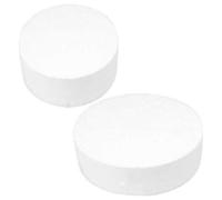 EXHUMKY 2pcs round Foam Cake Model Bakery Cake Dummies Classic round Shape White Foam Material for Decorating Practice at Weddings and Holiday Parties