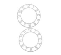 EXHUMKY 2pcs Round Mirror Wall Clock Decals Acrylic Stickers with Clear Arabic Numerals for Entryway Decor Easy to Read Modern Display
