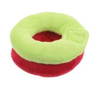 EXHUMKY 2pcs Small Pet Elizabethan Collar for Guinea Pig and Parrot - Soft Anti-lick Cone Neck Ring - Post-surgery Protective Collar in Red and Green for Birds and Hamsters