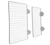 EXHUMKY 2pcs Stainless Steel Bird Perch Stand Flat Resting Platforms for Medium Parrots for Home and Pet Shops Multipurpose Design for Resting and Jumping Quick Setup