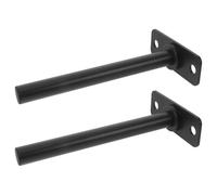 EXHUMKY 2pcs Wall Mounted Weight Plate Holder Barbell Storage Rack for Home Gym Fitness Rooms Space-saving Vertical Organizer for Gym Plates Carbon Steel Design