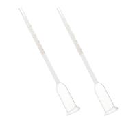 EXHUMKY 2Pcs Wine Hydrometer for Home Brew, Dual Scale 0-25% Alcohol Content Tester, Glass Wine Measuring Device for Winemaking and Home Brewing