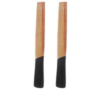EXHUMKY 2pcs Wood Handle Replacement Hammer Handle Wooden Hammer Part Easy Installation Crack Resistant Sturdy Construction Woodworking Accessory