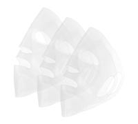 EXHUMKY 3pcs Reusable Silicone Set Adjustable Elastic Facial Shields for Beauty Compatible Sheet Masks and Facial Treatments