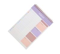 EXHUMKY 3pcs Task Checklist Organizer Notebook Weekly Habit Tracker Notepad 8.66x5.51x0.59in Productivity Advancement Activity Tracker Paper Metal Home School Use for Professionals