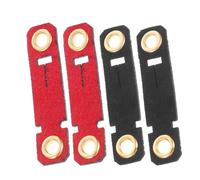 EXHUMKY 4pcs Bird Leg Rings Parrot Harness Secure Fit Anti-loss Feature Sturdy Velvet for Identification and DIY Preferences Suitable for Parrots and Different Bird Species