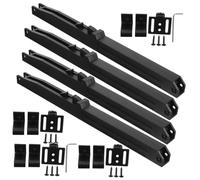 EXHUMKY 4pcs Damping Buffer Portable Barn Door Part Door Buffers Bumper Damper Soft Close Soft Close Dampers Slow Open Barn Hardwares See Black