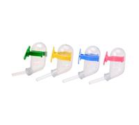 EXHUMKY 4Pcs Hamster Water Feeders Leak Drinking Bowls for Pets Convenient Water Pots for Hamsters and Rabbits for Travel and Home Use