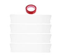 EXHUMKY 4Pcs Pet Window Sill Protector 28X7Cm Plastic Anti-Scratch Guard for Dogs and Cats with Nano Adhesive Strip, Scratch-Resistant Window Ledge Shield for Home Use