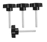 EXHUMKY 4pcs Star Knobs Handle Grip for Tightening Screws Adjustable Plastic Knob for Quick Release Secure Fixation for Mechanical Applications and Umbrella Stand Replacement
