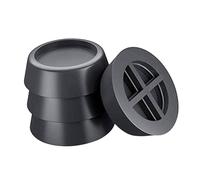 EXHUMKY 4pcs Washing Machine Feet Vibration Pads for Washing Machine Slip Shock-absorbing Pad Black Furniture Riser Noise Reduction Easy Installation