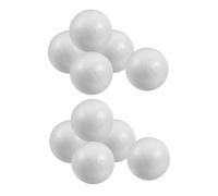 EXHUMKY 50pcs White Polystyrene Foam Balls Blank Craft Ornaments for DIY Art Projects School Activities Christmas and Easter Decorations