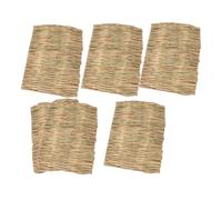 EXHUMKY 6pcs Cool Mat Rabbit Litter Bedding Chinchilla Bedding Natural Grass Mat for Rabbit Cage