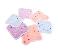 EXHUMKY 6Pcs Hamster Mats Cozy Coral Fleece Liners for Guinea Pig Cage Convenient Bedding for Winter Comfort Easy to Clean Pet Sleeping Pads Purple Blue Pink
