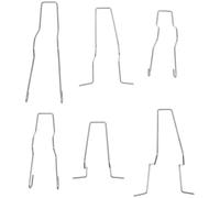 EXHUMKY 6pcs Headlamp Spring Clips Universal Headlight Bulb Retainers Metal Silver Enhanced Safety Easy Installation Car Repair Accessories for Automotive Headlight Bulbs