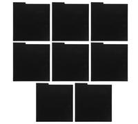 EXHUMKY 8pcs Black PVC Comic Book Dividers 330x317mm Vinyl Record Classification Cards Document Organizer Index Tabs for Bookshelf and Trading Card Storage