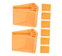 EXHUMKY 8pcs Ladder Stabilizer Feet Mats Heavy Duty Non Slip Rubber Ladder Foot Covers with Large Design for Enhanced Support Durable Floor Protection Pads for Home Construction and