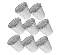 EXHUMKY 8pcs Tin Liner for Grill Foil Grease Bucket Liners Aluminum Foil Trays Drip Bucket Replacement for Outdoor Cookware