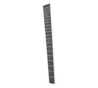 EXHUMKY Acoustic Guitar Fingerboard Replacement Tech Wood Fretboard with White Binding and Inlaid Dots Guitar Part for DIY Repair and Ukulele Accessory