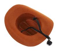 EXHUMKY Adorable Non-woven Cowboy Hat for Cats and Dogs Wear-resistant Pet Accessory for Parties and Photos Charming and Comfortable Design for Pets to Shine in Any Crowd