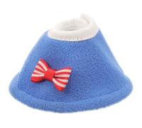 EXHUMKY Anti-biting Birds Collar Bird Protective Collar Polar Fleece Material Washable Prevents Scratching Neck Circumference 3.15-3.74inch for Recover from Injury