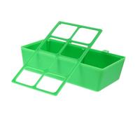 EXHUMKY Bird Feeding Bowl No for Parrots Convenient Food Container for Bird Cages Easy to Install for Finches Cockatiels Design