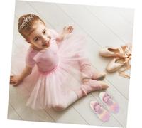 EXHUMKY Breathable Ballet Shoes with Slip Sole Flexible Soft Ballet Flats for Dance Practice Yoga and Gymnastics Comfortable Preschool Dance Slippers with Enhanced Traction and Stylish Pink